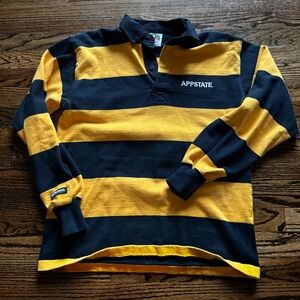 AppState Black and Yellow Striped Men's Sweater
